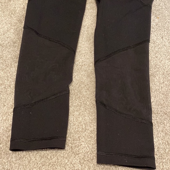 Victoria Secret small black leggings with sheer - Picture 3 of 5